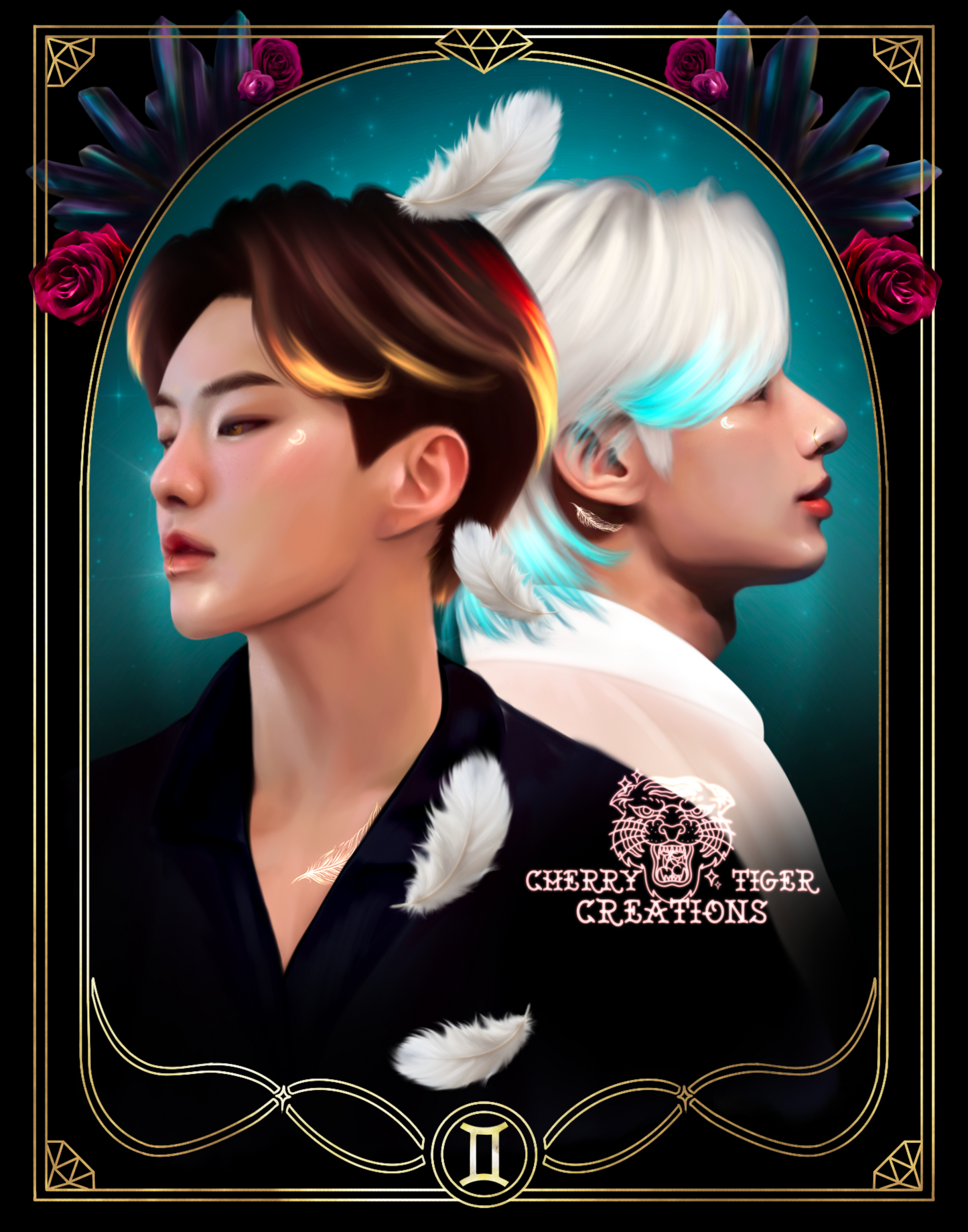 Jun and Hoshi Gemini Zodiac Print