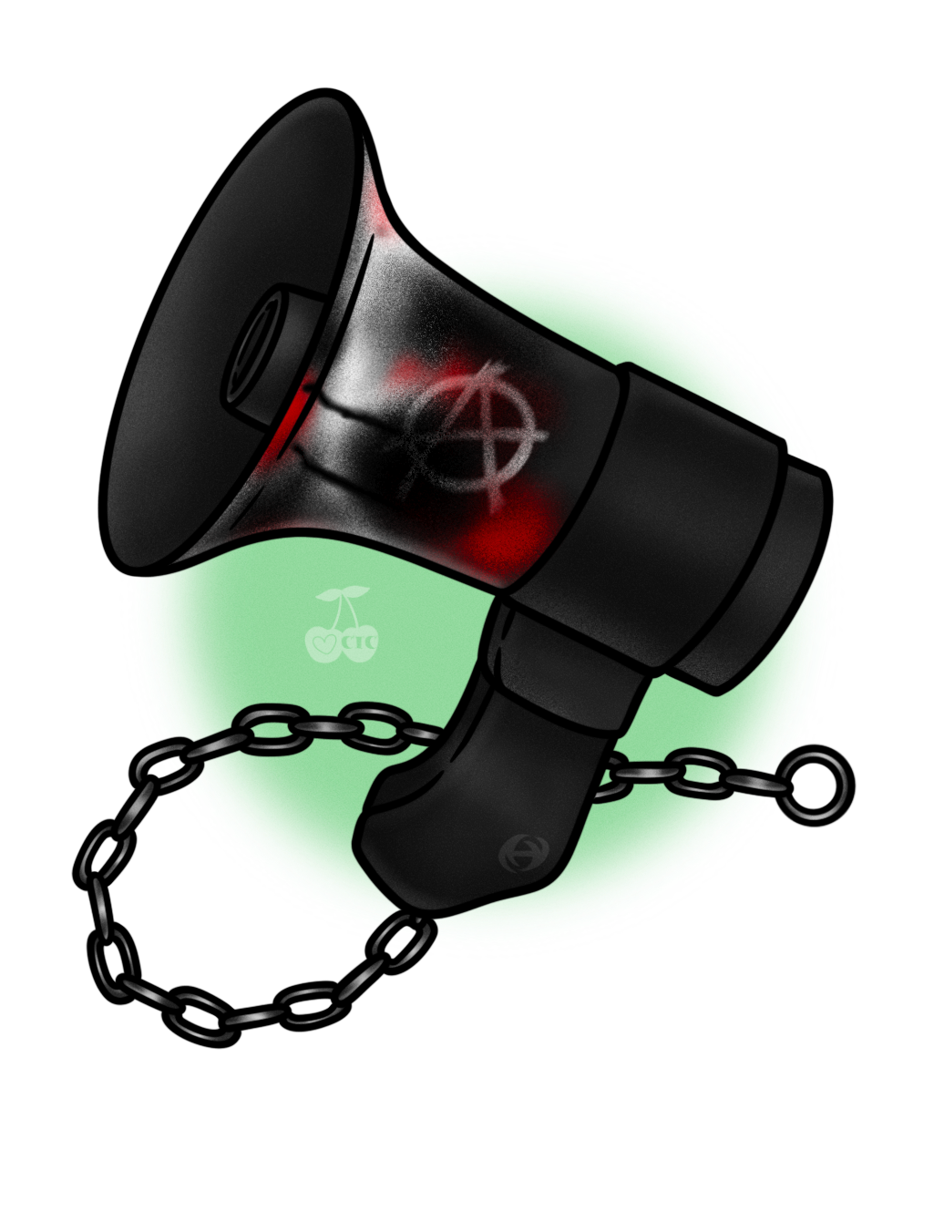 Guerrilla Megaphone Flash Print