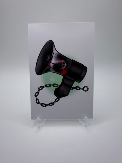 Guerrilla Megaphone Flash Print