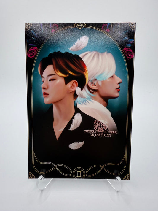 Jun and Hoshi Gemini Zodiac Print