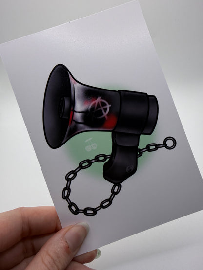 Guerrilla Megaphone Flash Print