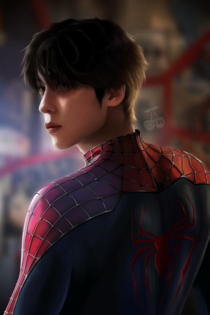 Yunho Spiderman Print