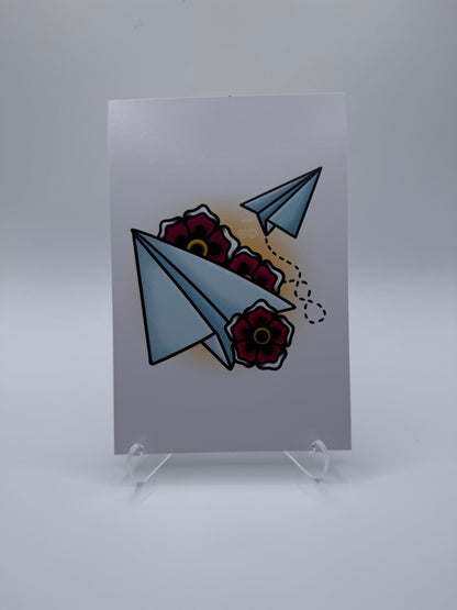 Turbulence Paper Planes Flash Print