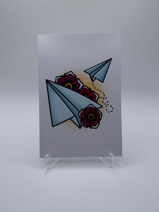 Turbulence Paper Planes Flash Print