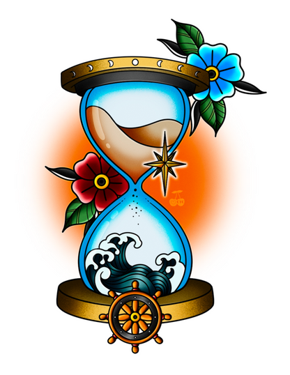 Ateez Fever Hourglass Flash Print